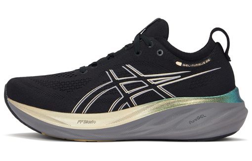 ASICS 젤 NIMBUS 26 로우탑 캐주얼 도시 출근룩 러닝 신발 남성 블랙