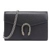 구찌 디오니서스 미니 레더 체인 지갑 블랙 L20*W6*H12.7cm