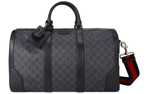 구찌 Gg 블랙 캐리온 더플 블랙 Gg 슈프림 L44*W24*H29cm