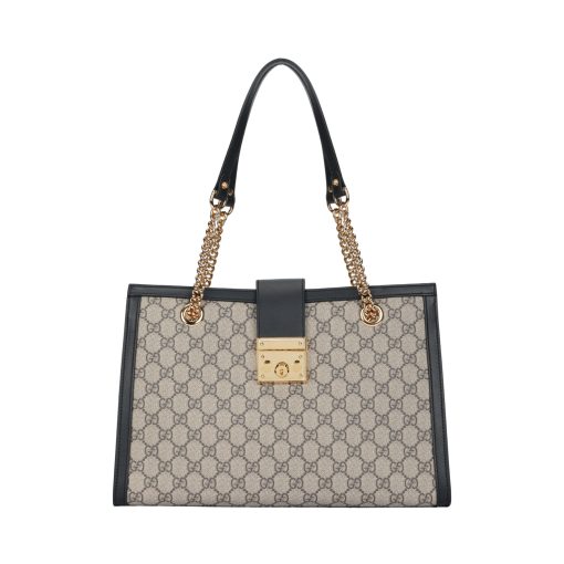 구찌 패드락 미디움 Gg 숄더백 블랙 Gg 슈프림 L35*W14*H23.5cm