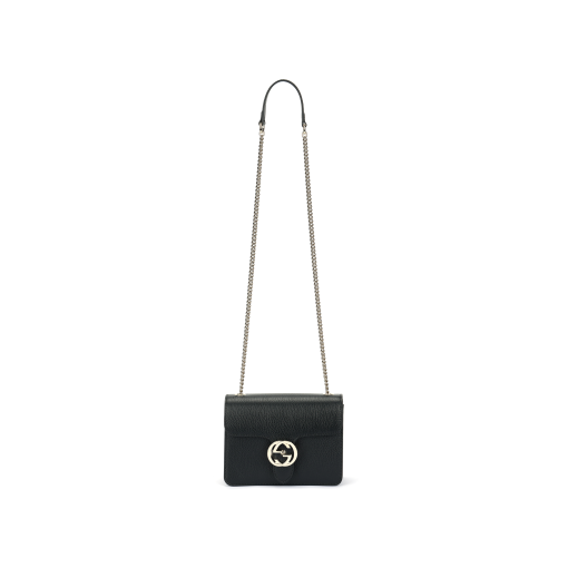 구찌 Gg 인터로킹 체인 숄더백 블랙 L20*W9*H16cm