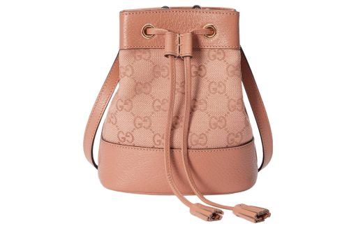 구찌 오피디아 Gg 미니 미니백 핑크 캔버스 L15.5*W9*H19cm