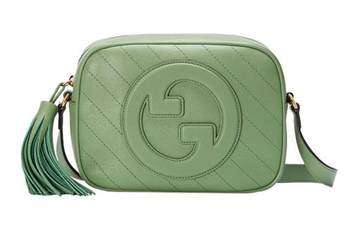 구찌 블론디 스몰 숄더백 그린 레더 L21*W5*H15.5cm