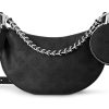 LOUIS VUITTON 송아지 가죽 숄더 백, 크로스 백 S 여성 블랙 L26*W7.5*H17cm