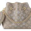 LOUIS VUITTON 벨라 소가죽 문라이트 여신 버킷 백, 크로스백, 숄더 백 레귤러 여성 그레이 그린 L22*W14*H19cm