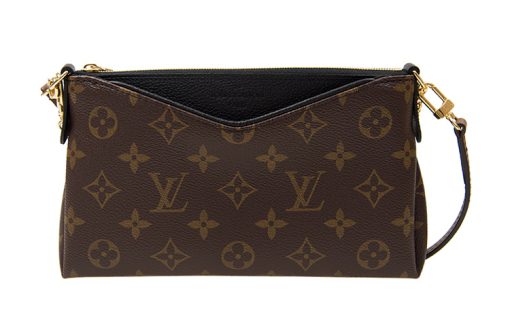 LOUIS VUITTON 팔라스 소가죽 휴대용 크로스백, 숄더 백 레귤러 여성 브라운 L22*W5*H13cm