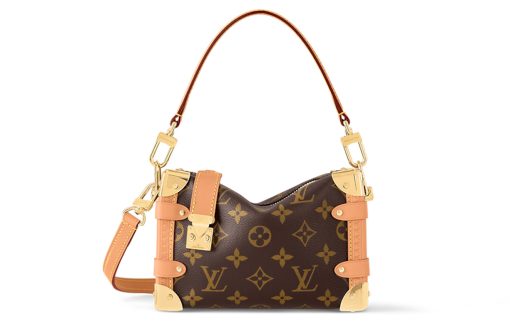 LOUIS VUITTON 코팅 캔버스 소프트 선물 포장 <브랜드_1>e 어깨 크로스백, 핸드백 S 여성 브라운 L18*W8*H12.5cm