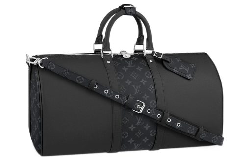 LOUIS VUITTON 키폴 캔버스+가죽 핸드백 여행 가방 남성 블랙 L50*W23*H29cm