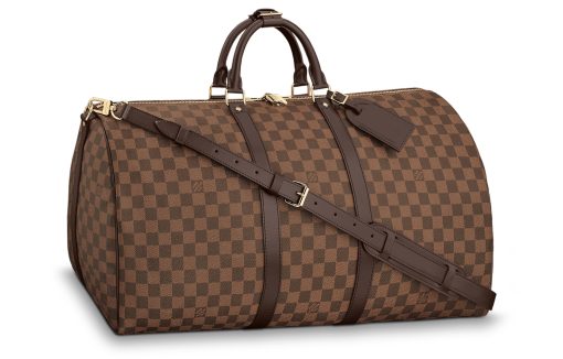 LOUIS VUITTON 키폴 코팅 캔버스 및 소가죽 트림 여행 백, <브랜드_1>e 어깨 크로스백, 핸드백 여성 브라운 L55*W26*H31cm