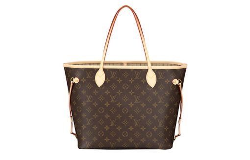 LOUIS VUITTON NEVERFULL 소가죽 콤보 백, 토트 가방, 쇼핑백, 핸드백 M 여성 브라운 L31*W14*H28cm