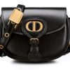 DIOR 보비 소가죽 핸드백, 숄더 백, 크로스백 엑스트라 미니 여성 블랙