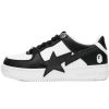 BATHING Ape 마블 시리즈 로우탑 OZXSH W291 306M A 배딩 Ape 베이프 로우 블랙 앤 화이트 스타