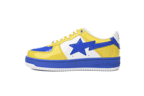 BATHING APE Low Top 1180-191-006 A Bathing Ape Bape Sta Low White Baolan Yellow