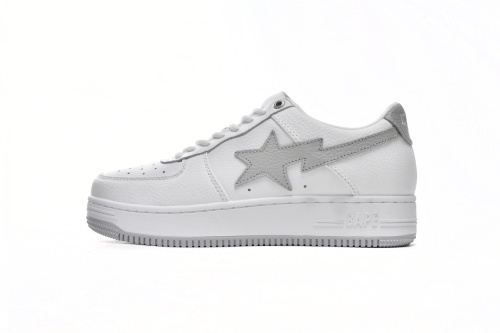 BATHING APE 로우 상의 1H73-191-921 A Bathing Ape 베이프 스테이 로우 화이트 그레이