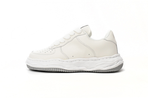 메종 미하라 야스히로 웨인 OG 솔 레더 로우탑 스니커즈 화이트 A07FW702-WHITE