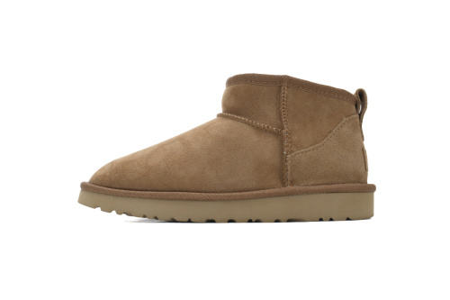 UGG 클로즈드 토 앵클 부츠 (1116109, UGG 클래식 울트라 미니, 브라운 색상) lol2021-412