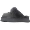 UGG 컴포트 웜 클로즈드 토 슬리퍼 (1122550, UGG 디스켓, 그레이 색상)
